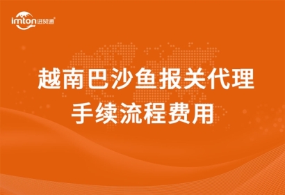 越南巴沙魚報關代理手續(xù)流程費用