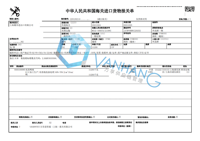 鴨毛進口報關(guān)清關(guān)代理案例分享